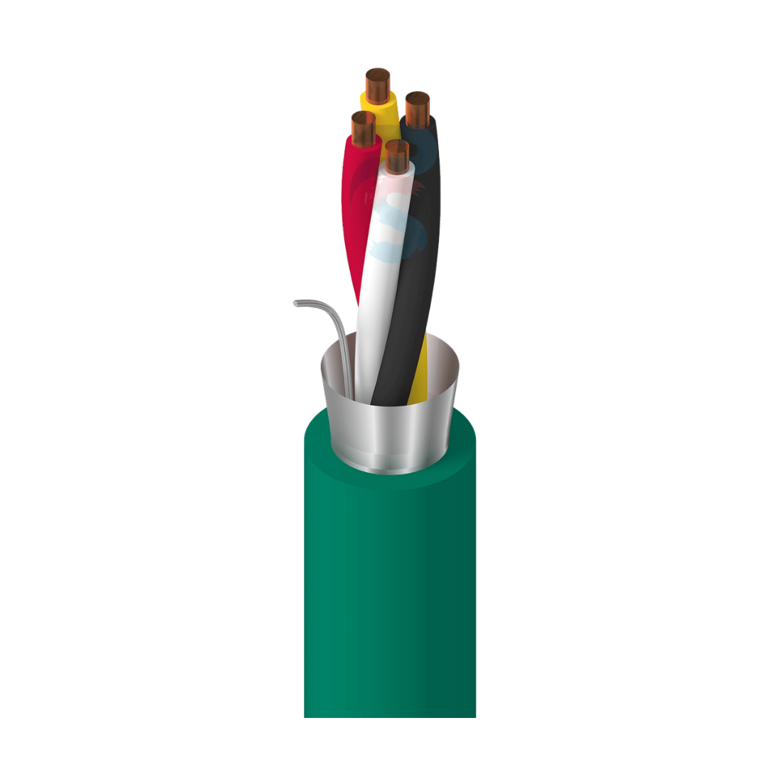Belden YE00906, 18 AWG 4-Core Shielded Plenum Cable