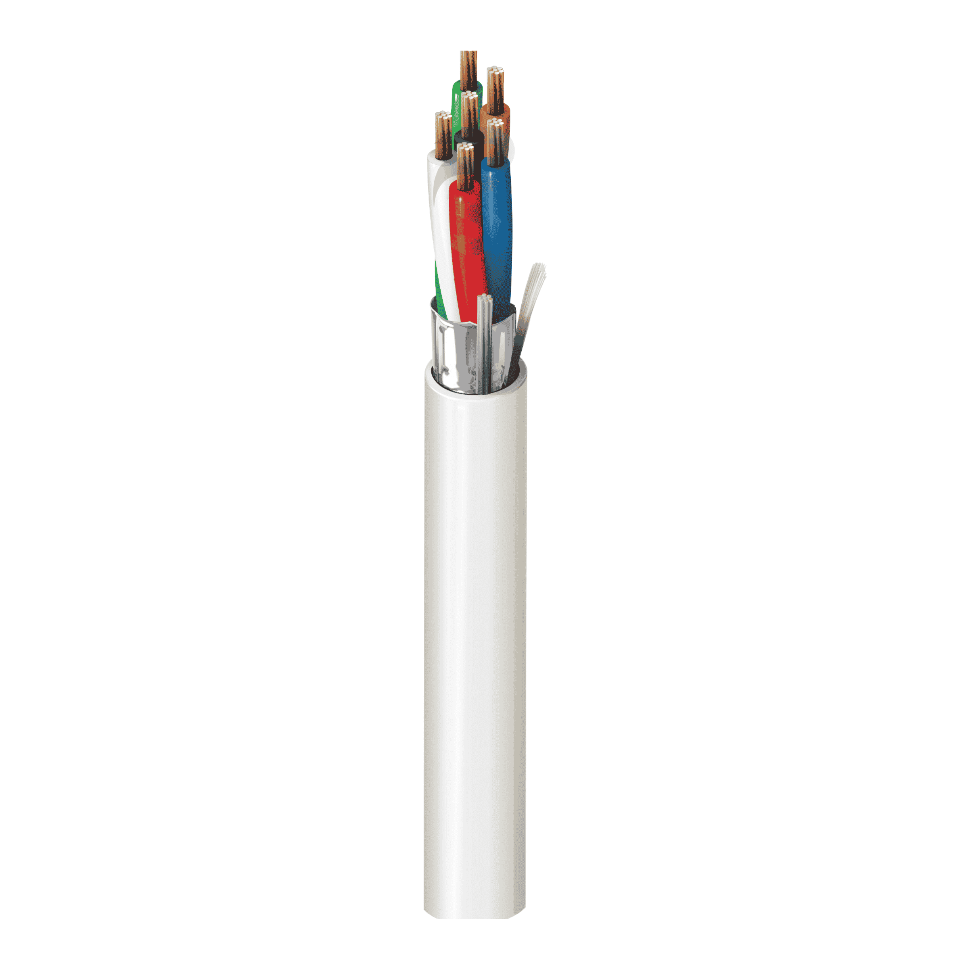 Belden 5504FE, 22 AWG 4-Core Shielded Plenum Cable