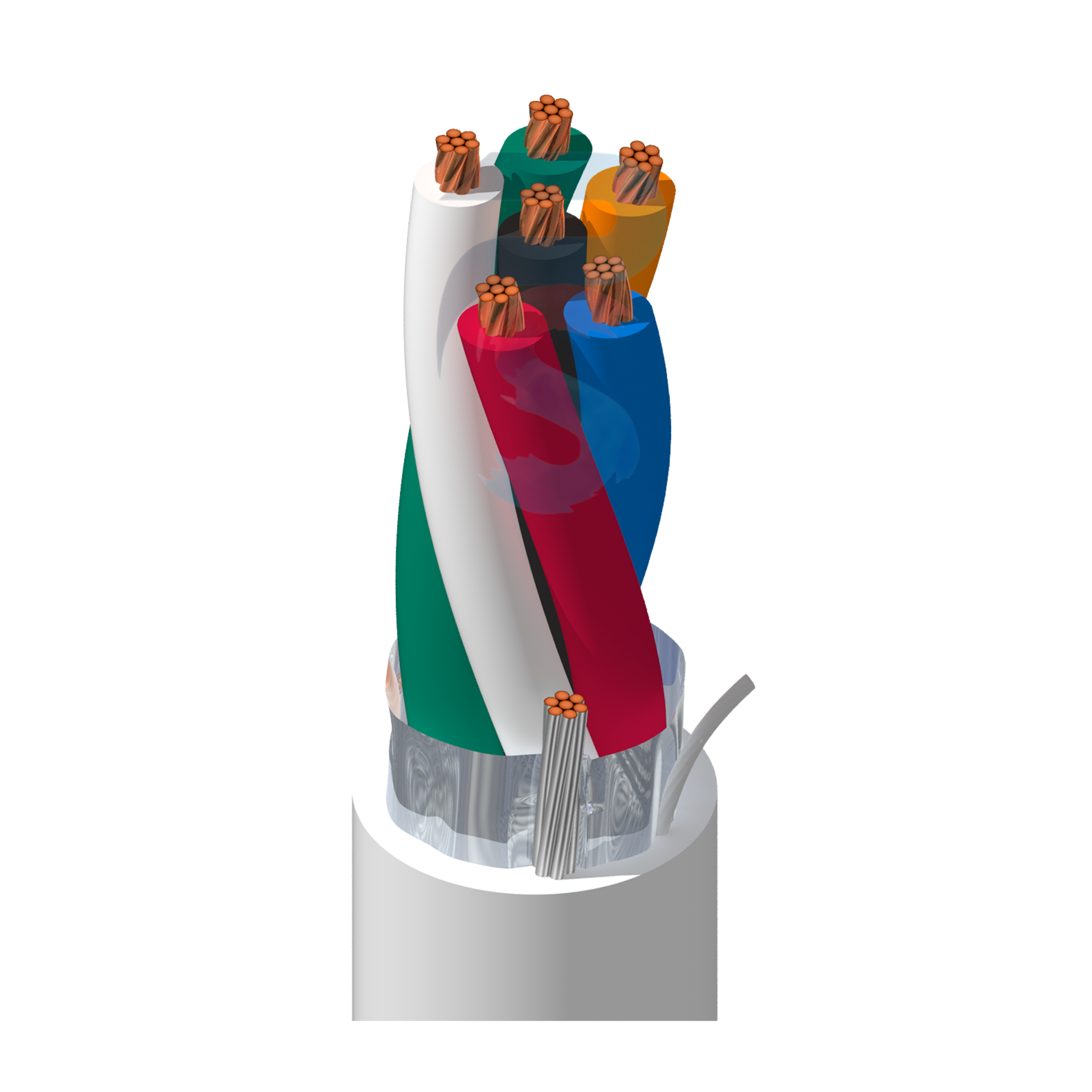 Belden 5304FE, 18 AWG 4-Core Shielded Plenum Cable
