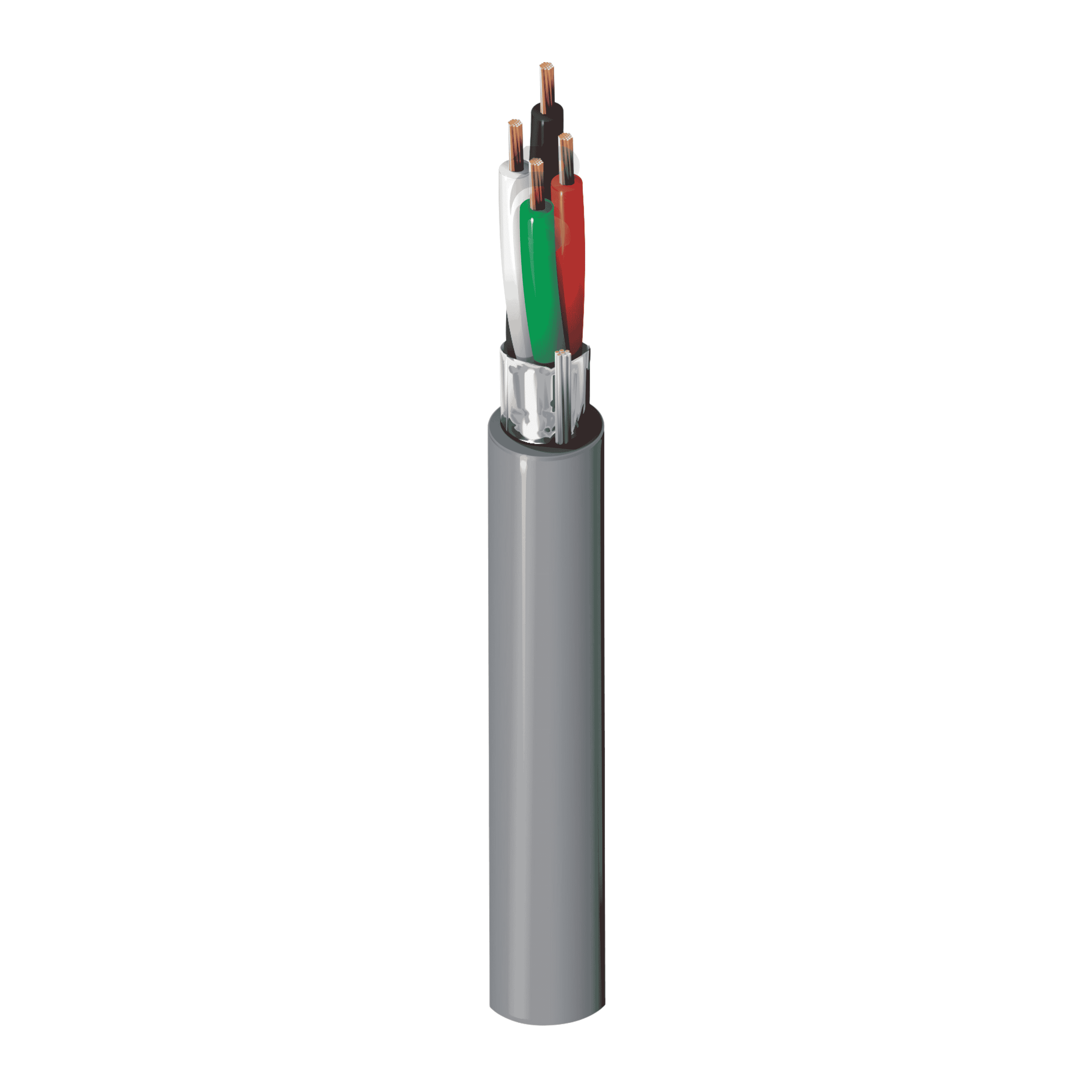 Belden 5302FE, 18 AWG 4-Core Shielded Plenum Cable