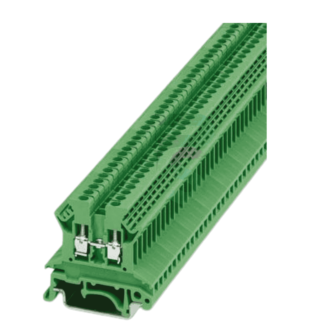 Phoenix Contact 3246720, TB 2,5 EI GN 24A 800V Green Feed-Through Terminal Block