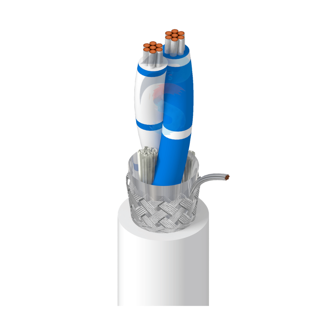 Belden 9841, 24 AWG 1 Pair TC Shielded RS-485 MODBUS DMX Cable