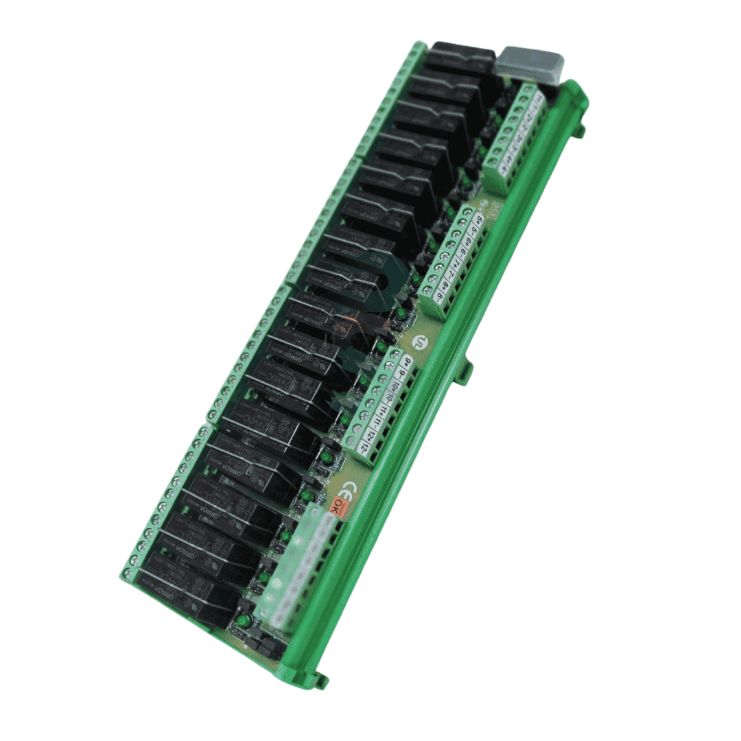 UL24D16-COB-V2, 16 Channel Relay Module, 24VDC, Coil & 1 C/O