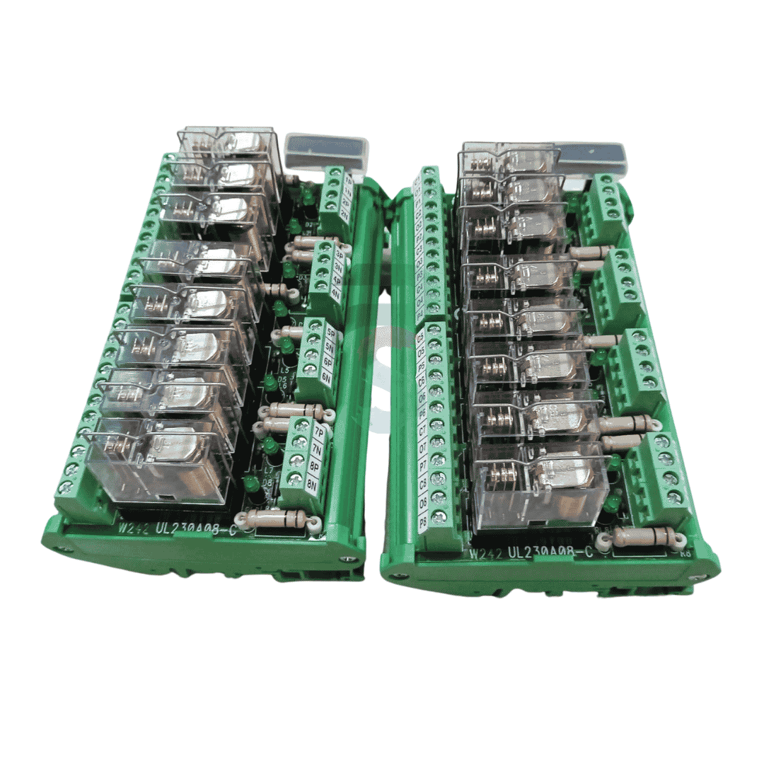 UL230A08-COB, 8 Channel, 1 COB, 230 AC Relay Module