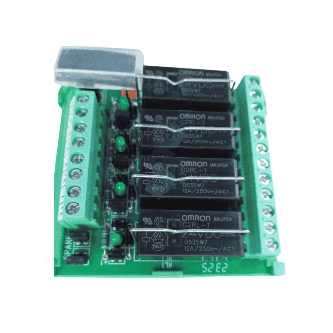 UL24D04-COB, 4 Channel Relay Card, 24 Volt DC With OMRON Relay
